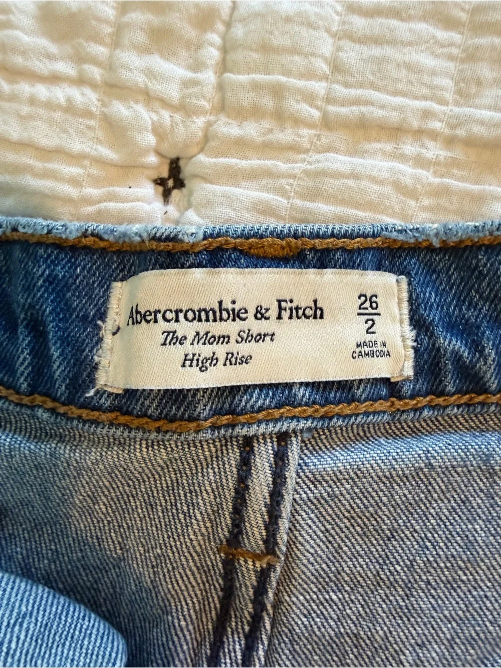 Abercrombie & Fitch Distressed Denim Shorts - Blue